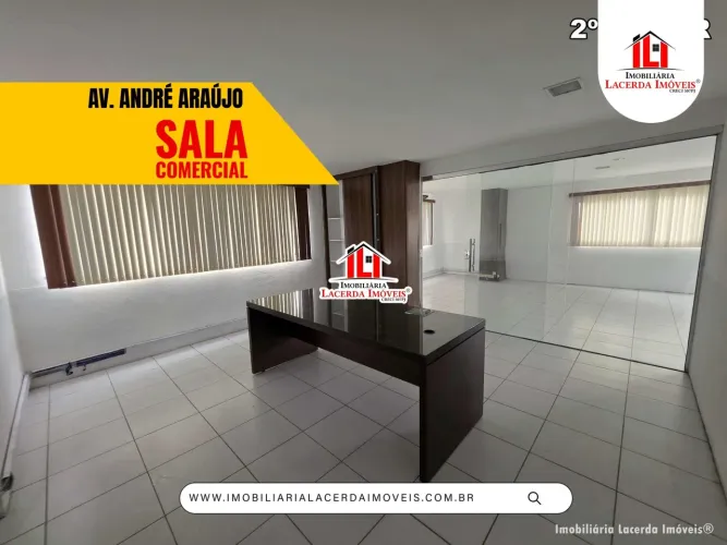 Sala Comercial na Av. Andre Araujo,200m² Privativo, vagas de garagem,