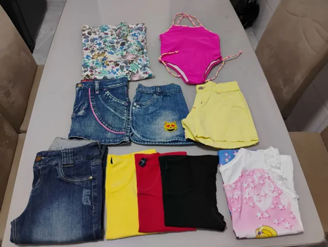 Kit 10 peças de roupa infantil