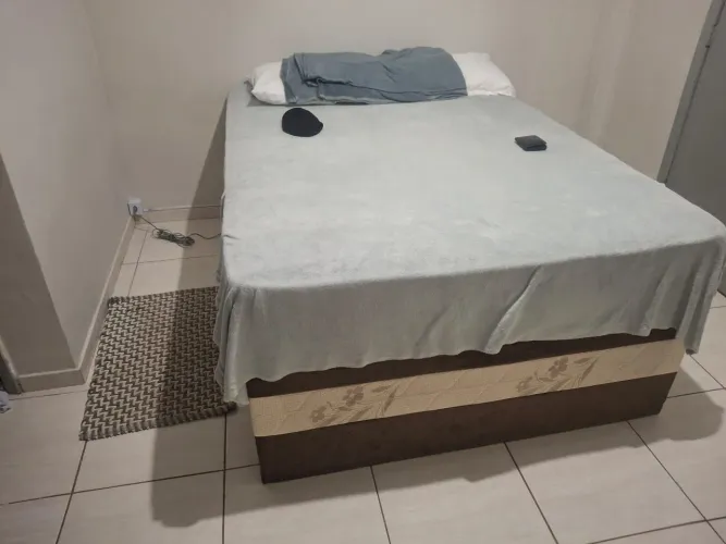 Cama box casal com colchão