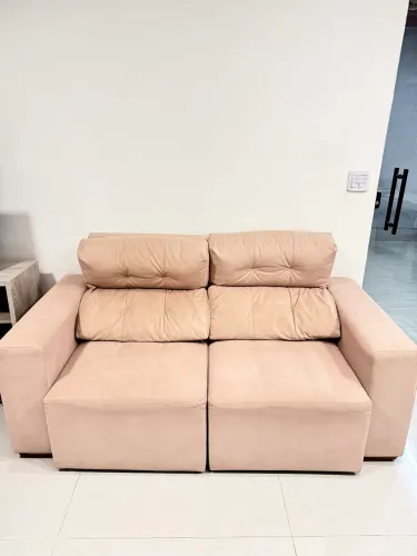 Sofá Retrátil/Reclinável Chaise 1,80m - Pouco Uso - Excelente Estado