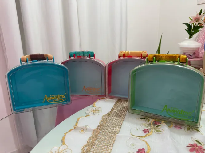 kit 4 maletas disney animators collection