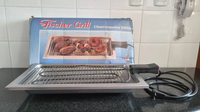 Churrasqueira INOX elétrica Fischer + frigideira grill