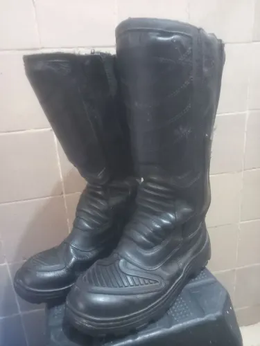 bota coturno couro cano alto susa c.a 12553 TAM.40