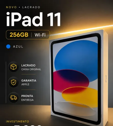 Ipad 11 256GB wifi / lacrado / nota fiscal