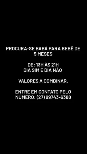 Procura-se babá 