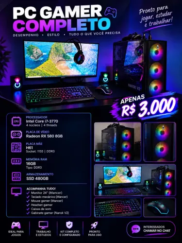 Pc gamer completo