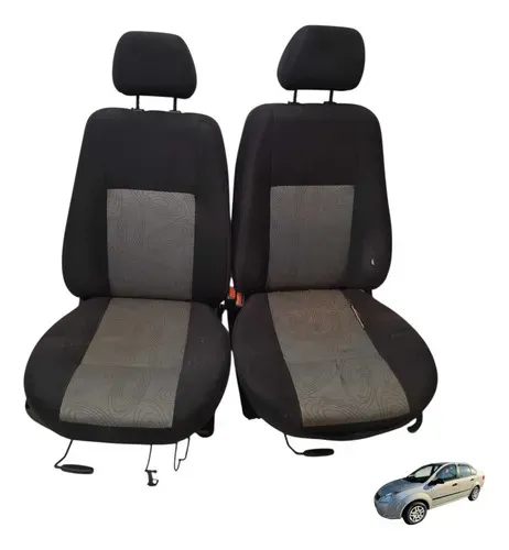 Par Banco Dianteiro C/detalhe Ford Fiesta 2008 Preto