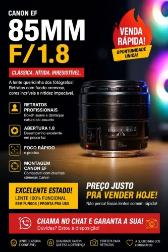 Canon 85mm 1.8 EF