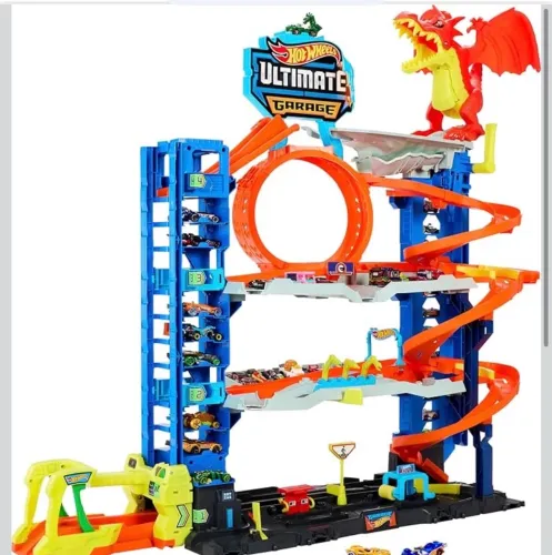 Hot Wheels pista Ultimate Garage dragão Vermelho completa