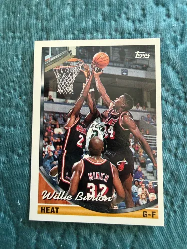 Willie Burton Topps 1993-94 #350 Miami Heat