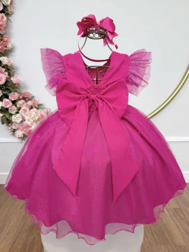 Vestido de festa no tema Barbie 