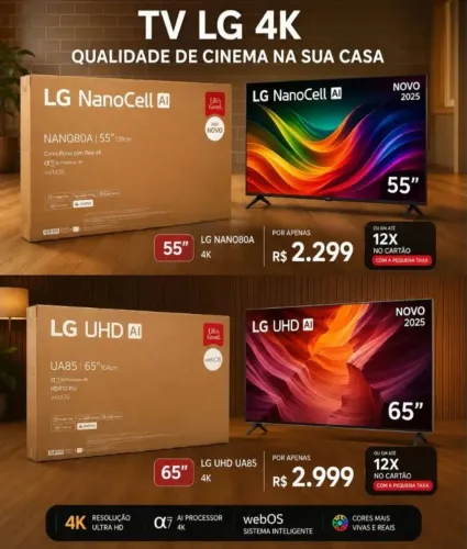 Vendo Smart tv lg 55 e 65 Polegadas (Lacrado)
