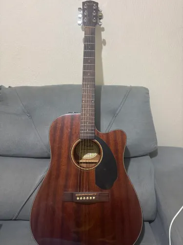 Violão Fender CD-60SCE All Mahogany Eletroacústico + Fishman