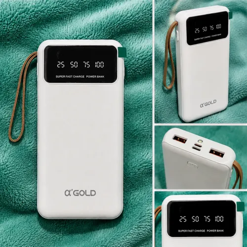 Power Bank Alpha Gold Super Fast Charge - Portátil com Display Digital