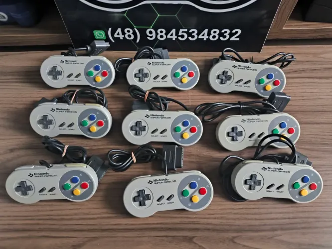 Controle de super Nintendo branquinho