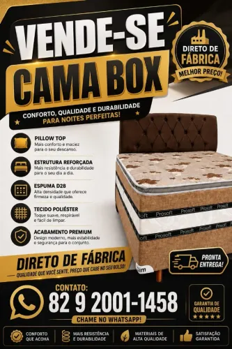 Cama box. 12cm de espuma