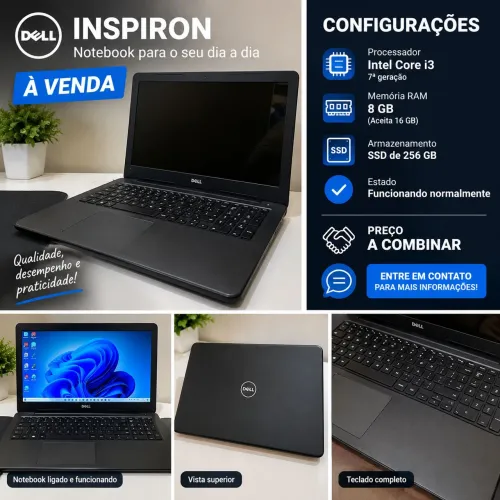 Notebook Dell 15,6" Core I3