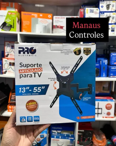 Suporte Articulado de Tv 13 - 55 4 movimentos Braço 32cm