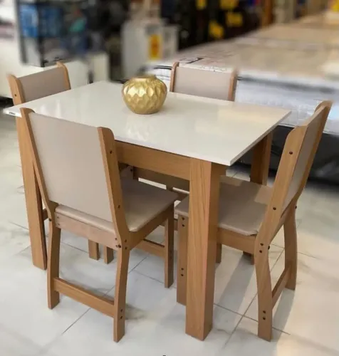 Mesa de jantar com 4 cadeiras Bellagio 