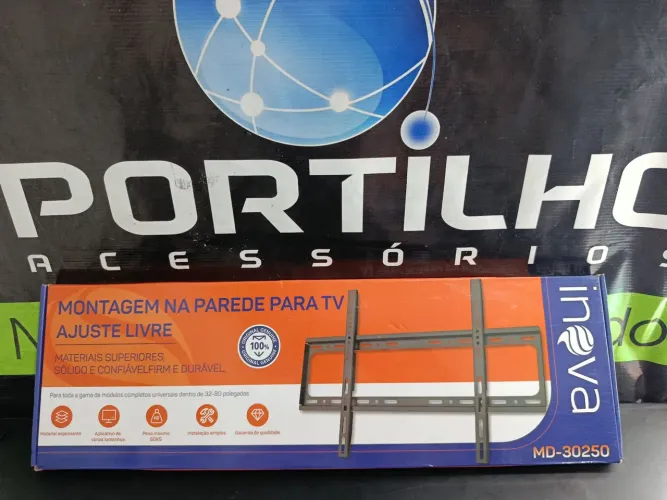 Suporte fixo de parede para TVs de 32" até 80" polegadas/ OFERTA IMPERDÍVEL