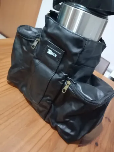 Mateira Preta Chimarrão 3 Bolsos