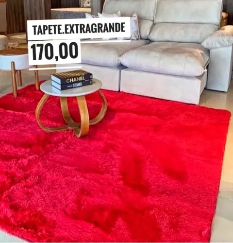 Tapete extra grande vermelho ou rose com entrega 