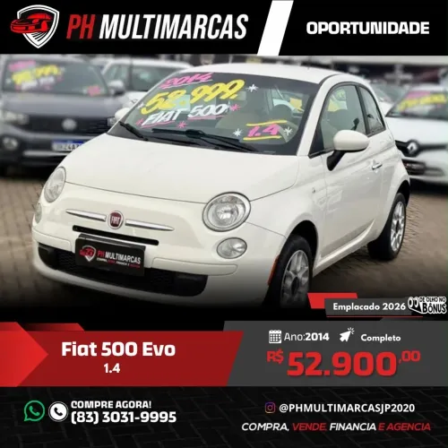 Fiat 500 Cult 1.4 Flex 8V EVO Dualogic 2014