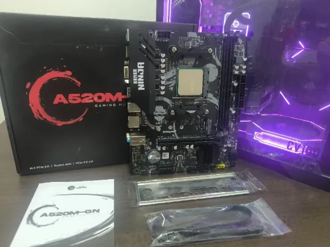 [Só hoje] KIT GAMER RYZEN 5 5600G + MB A520M (GARANTIA) AM4 DDR4