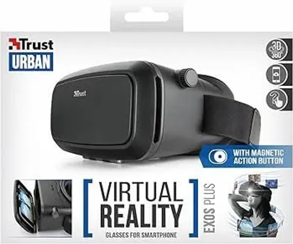 Óculos VR Trust Urban Exos Plus 3D para Smartphone