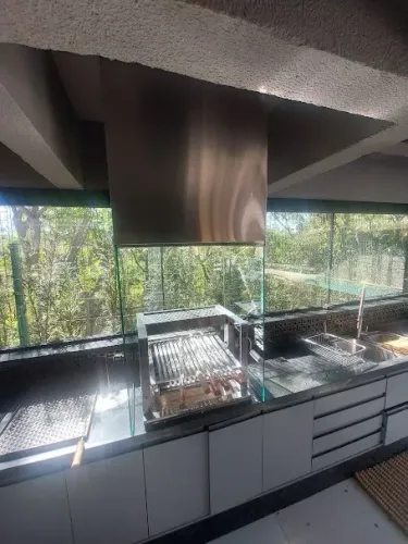 Coifa e Sistema de exaustão em aço inox 