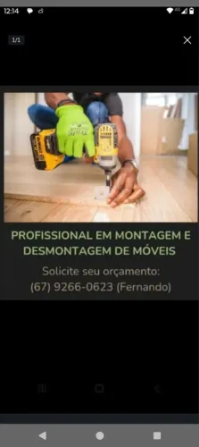 Montador de móveis profissional