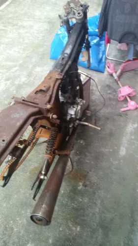 Quadro de moto e motor cg125 Honda ks 2003 modelo 2004