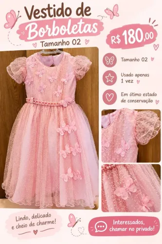 Vestido de aniversário menina.