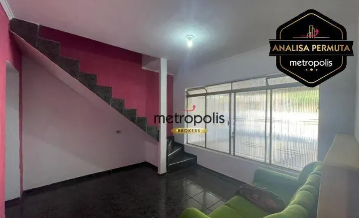 Sobrado à venda, 204 m² por R$ 720.000,00 - Vila Alzira - Santo André/SP
