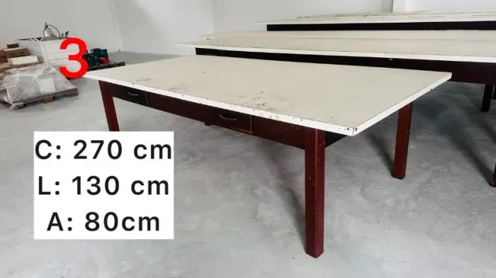 Mesa Madeira - Produção 270Cx130Lx80A