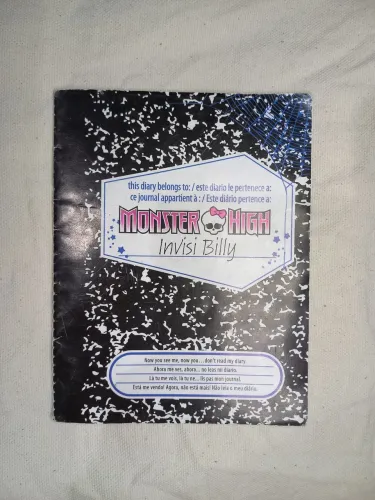 diário invisi billy original monster high