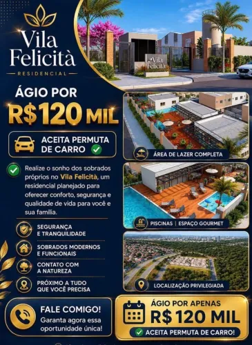 Sobrado 2 suítes 45 metros quadrados