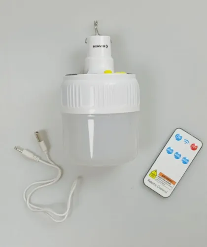 Lâmpada para Acampamento Sem Fio Super Potente Sistema Solar Led Bateria Recarregável Usb
