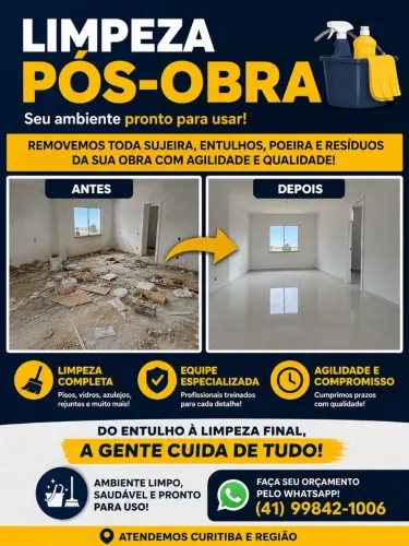 Limpeza pós obra