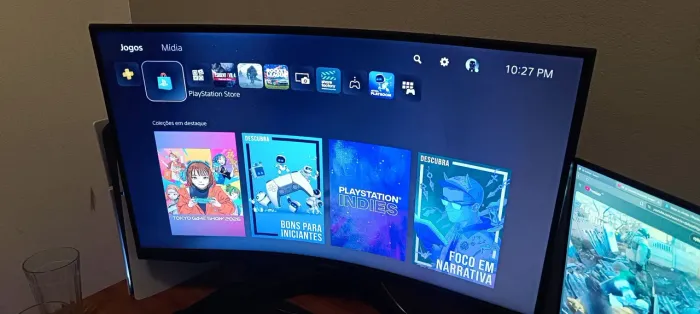 PS5 + MONITOR + 2 JOGOS (PARA SAIR RÁPIDO)