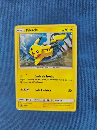 Carta Pokémon Pikachu (Sm81)(Foil) (D+) (2017)