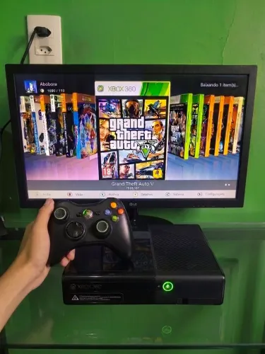 Xbox 360 super slim 187 jogos