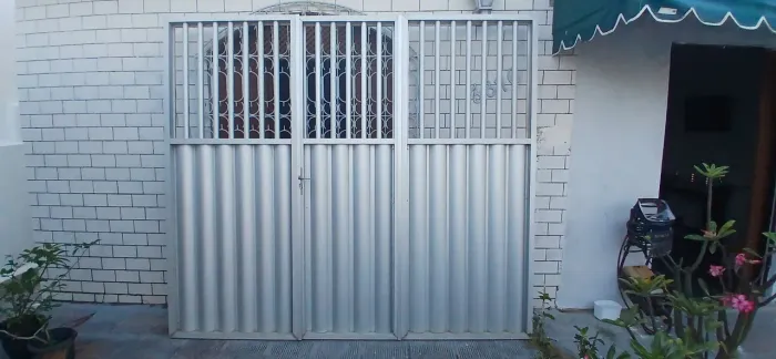 Portão fixo/porta alumínio completo