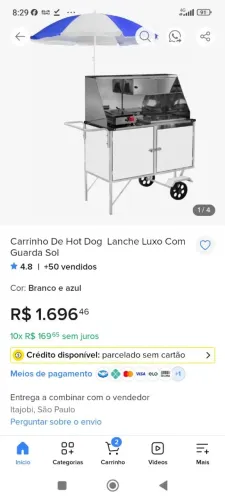 Carrinho de lanche