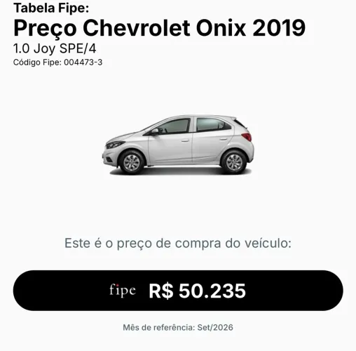 Chevrolet Joy Hatch 1.0 8V Flex 5P MEC 2020