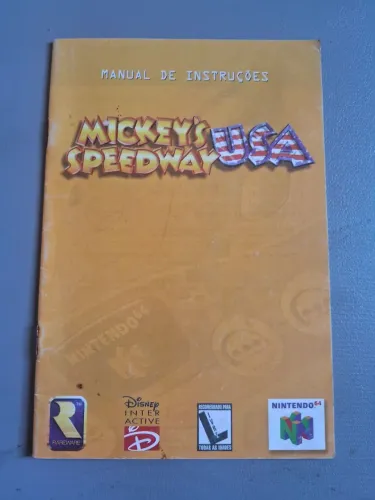 Manual original Gradiente Mickey's Speedway Usa Nintendo 64