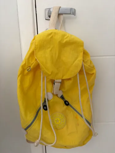 MOCHILA KIPLING | ORIGINAL | AMARELA NEON