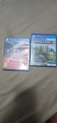 2 jogos ps4 Driveclub e Minecraft