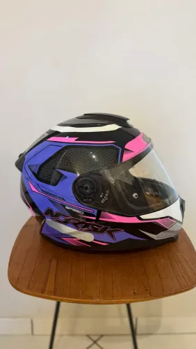 Capacete Norisk FF802 Razor Speedmax Roxo&Rosa (Usado)