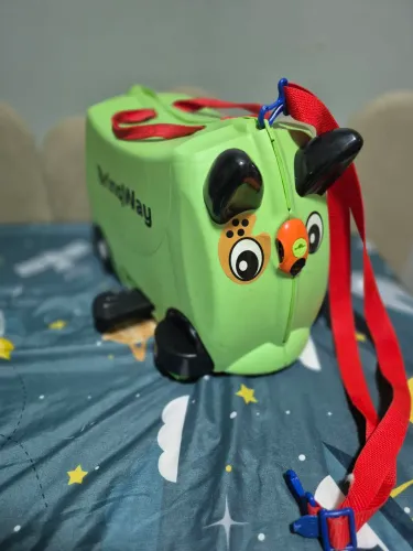 Mala de sentar/puxar infantil carrinho